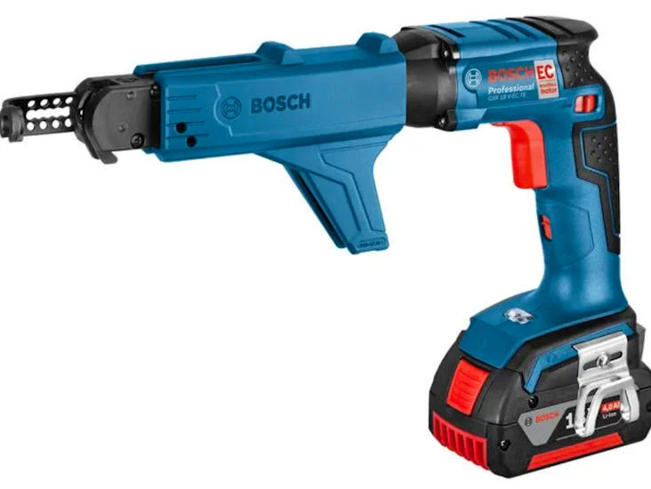 Gipsskrutrekker bosch gsr 18 v-ec te + ma 55 magasin