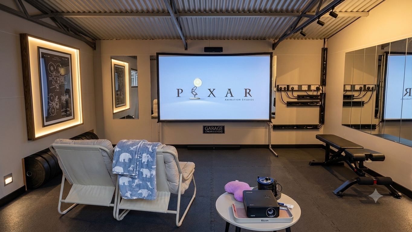 100" screen and 4k projector 