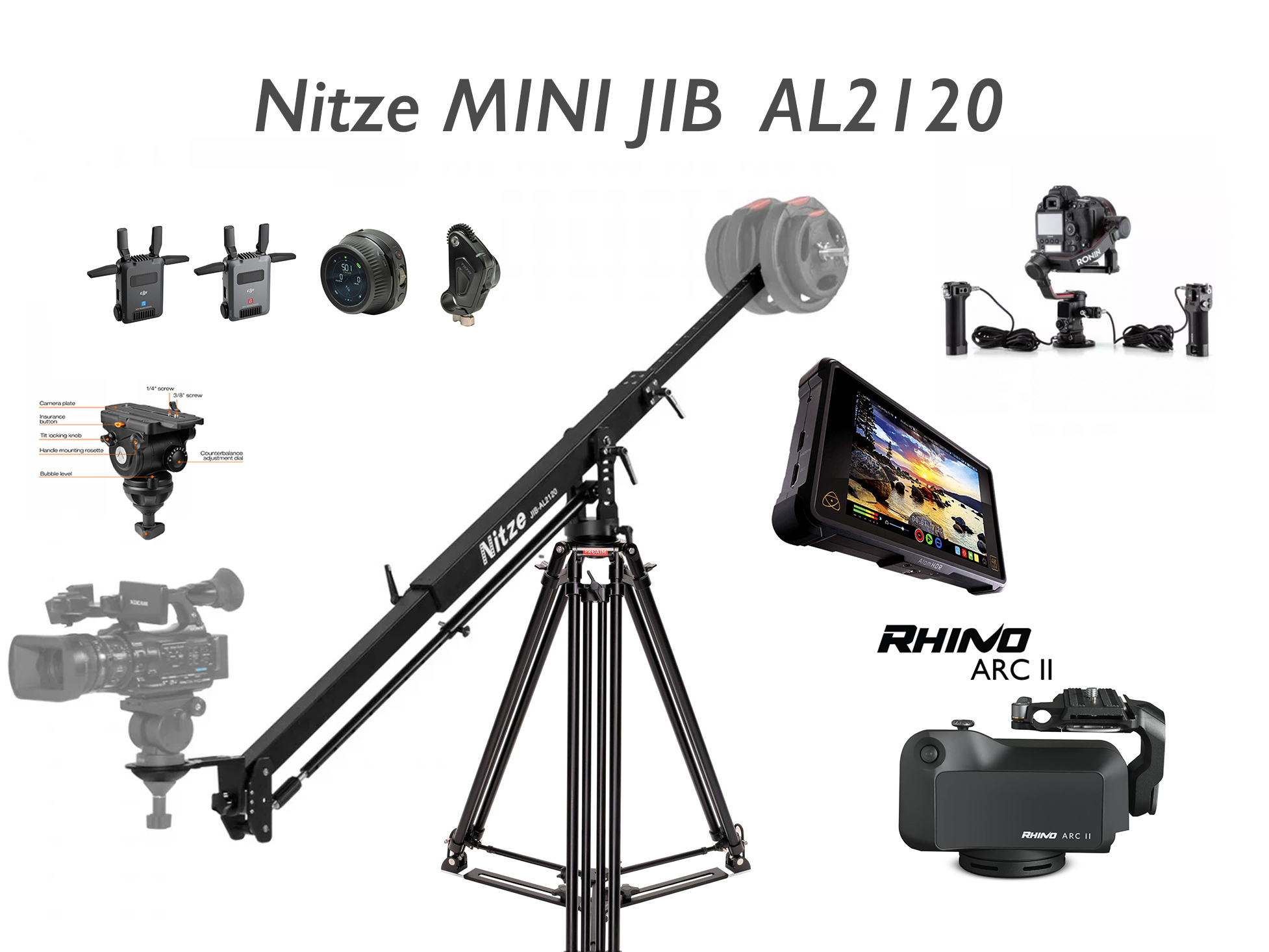 Nitze mini jib-al2120 pro kit custom 