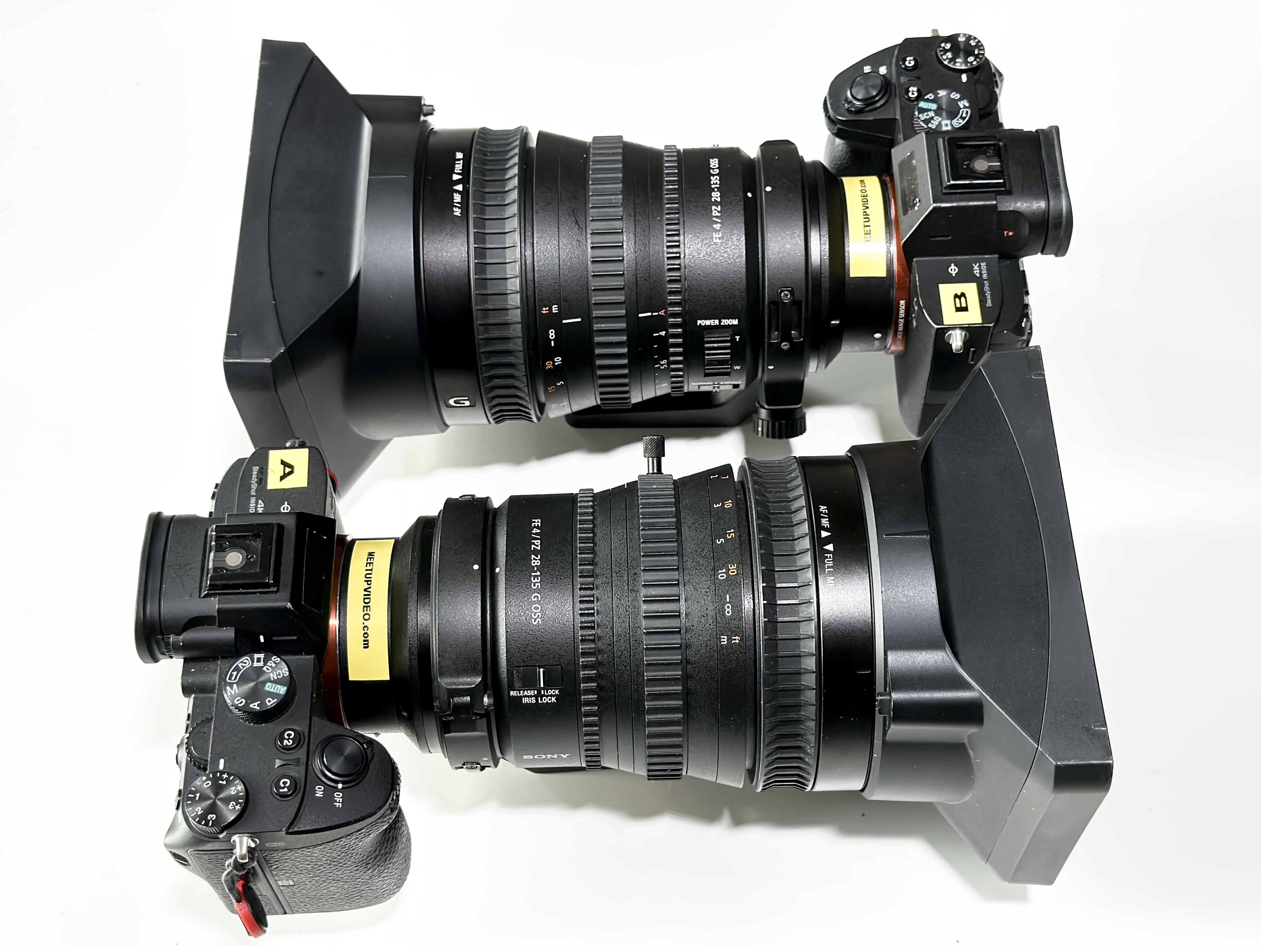 2x sony a7 iii + fe pz 28-135 f4 g oss lens (a73 a7iii) 