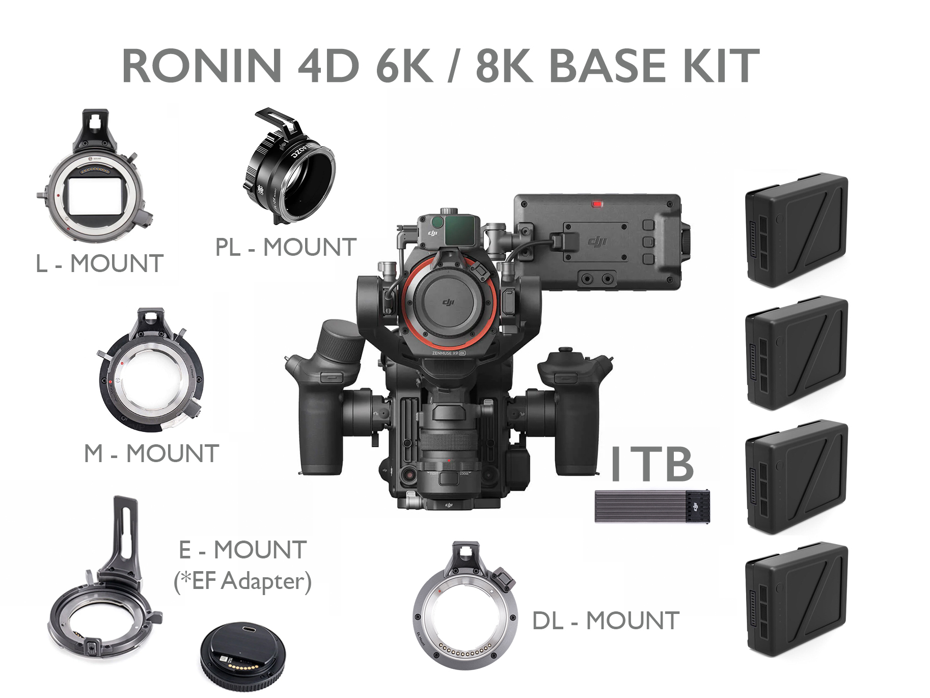 Rent RONIN 4D 6K/8K - DL, L, M, E. EF MOUNT OPTIONS from Ridge R