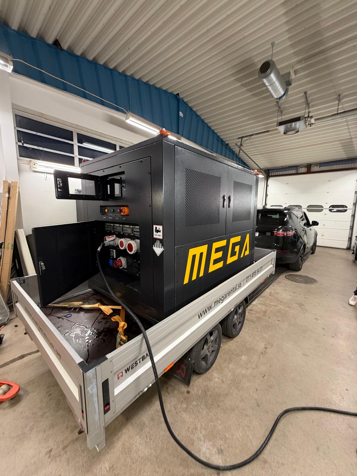 Mobilt energilager 160kwh/90kw (110kva)