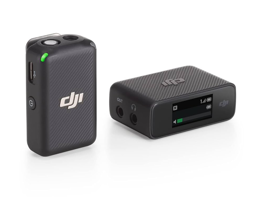 Dji mic (1 tx + 1 rx), wireless lavalier microphone