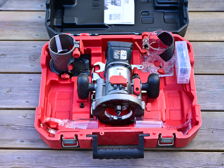 Parkside performance överhandsfräs + frässtål (6 st)