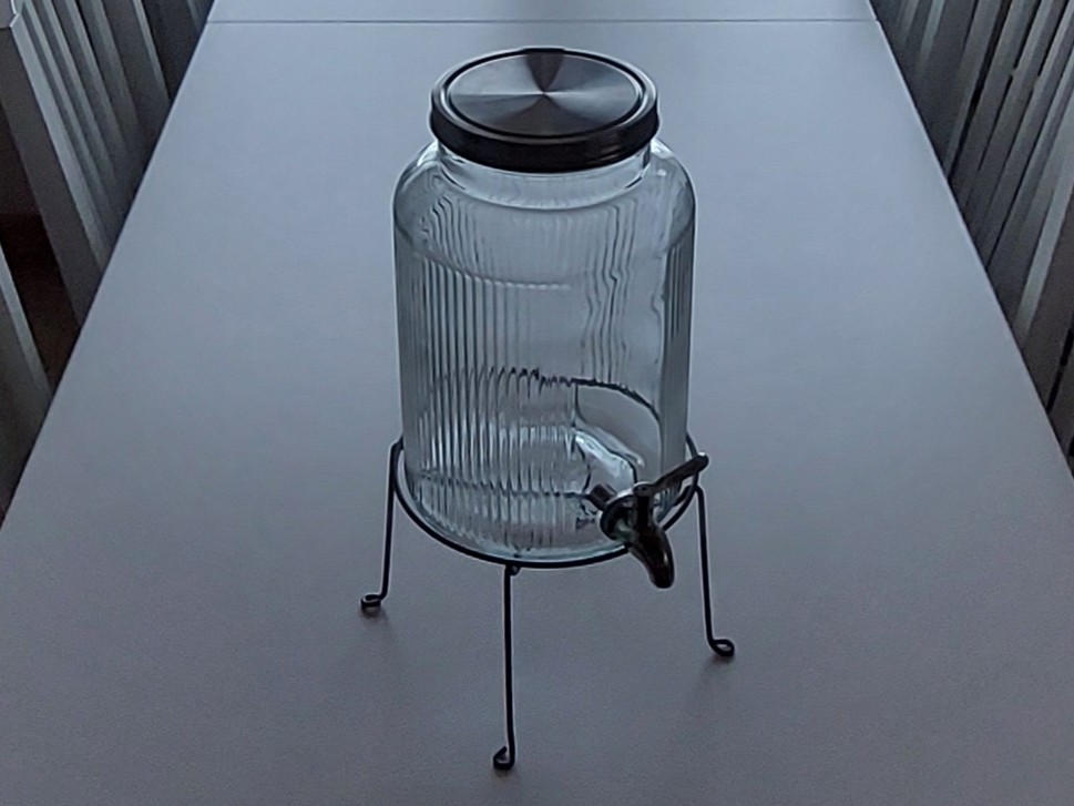 Glasbehållare med tappkran, 2st