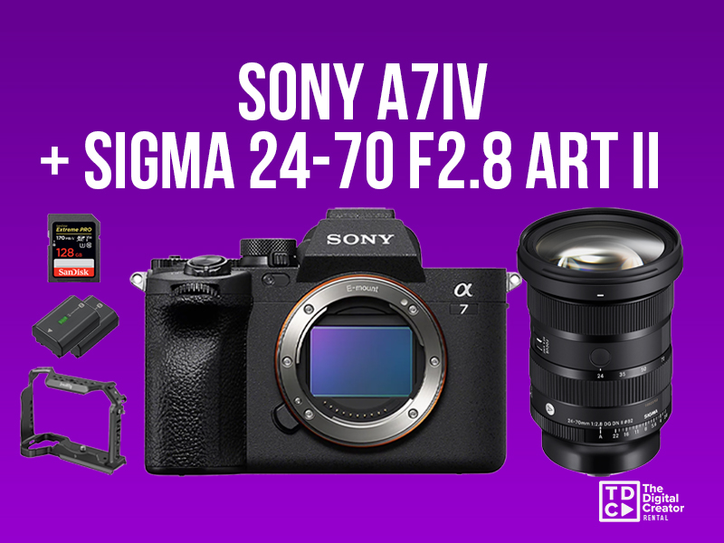 Sony a7iv 4 + sigma 24-70mm 2.8 art ii lens - sony a74 iv