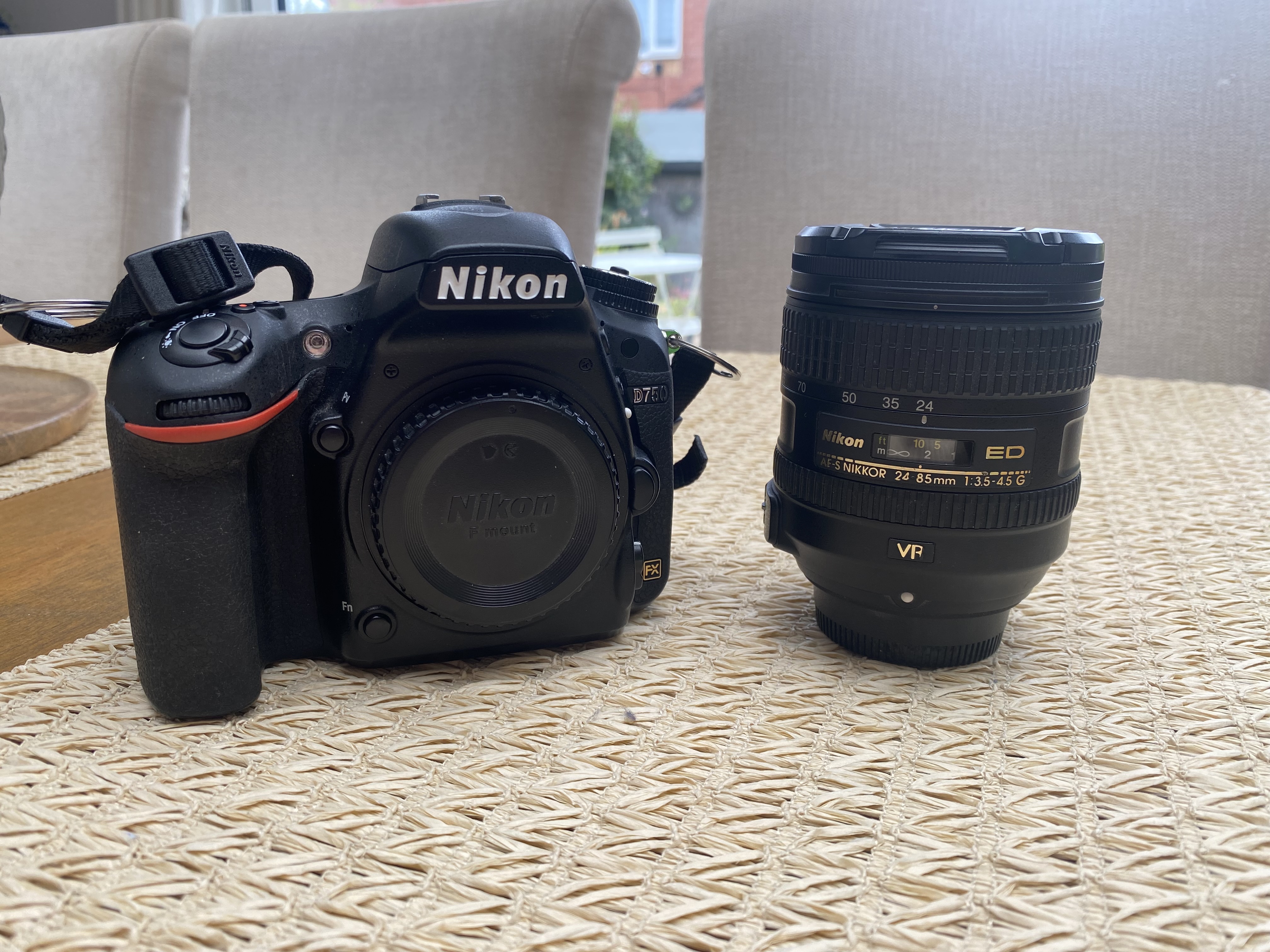 Nikon d750 with af-s nikkor 24-85mm f/3.5-4.5g lens