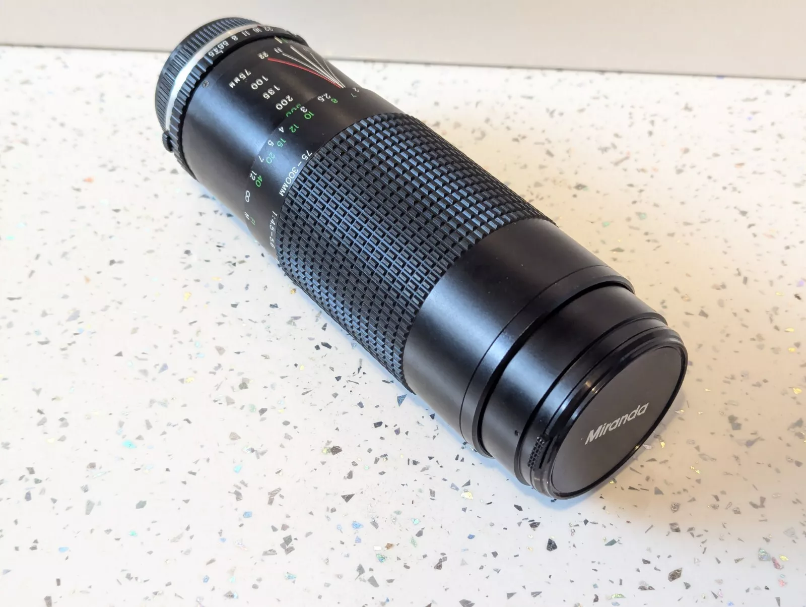Miranda 75-300mm f4.5-5.6 lens for canon fd mount