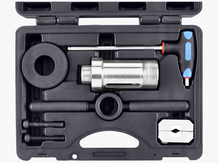 Stötdämparverktyg, macpherson dubbelverkande stötdämpare bmw