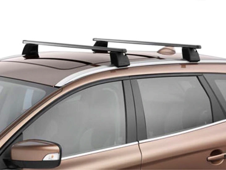 Takräcke för bil med integrerad reling