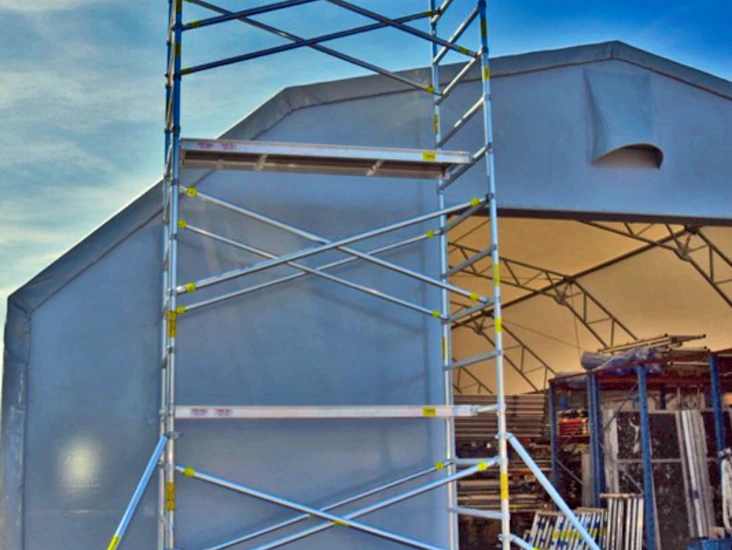 Byggställning på hjul 10 meter