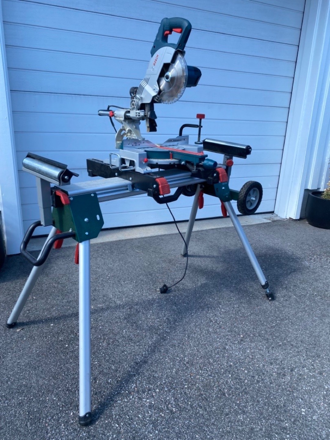 Bosch kapp og gjærsag m/metabo stativ 