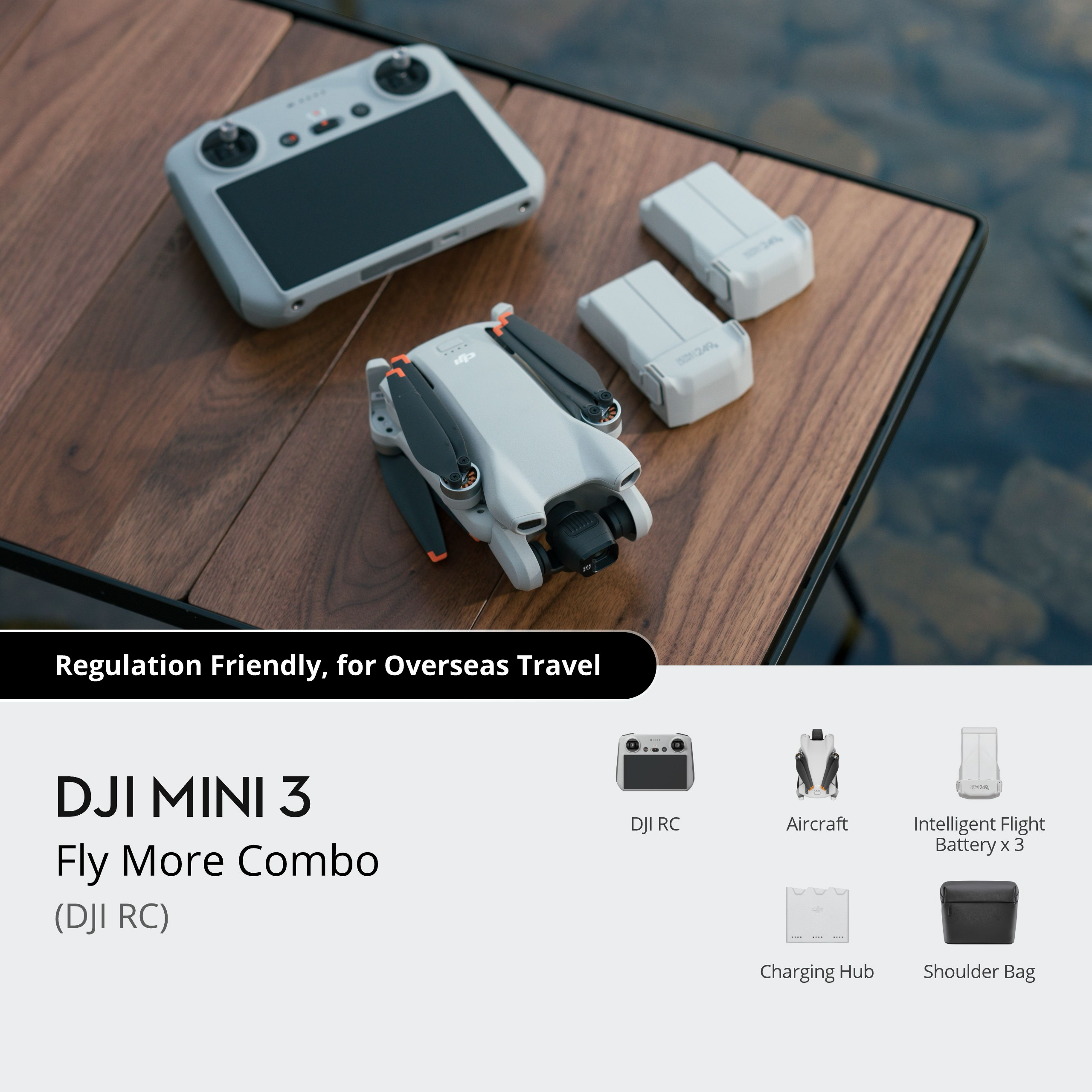 Dji mini 3 drönare med fjärrkontroll fly more combo