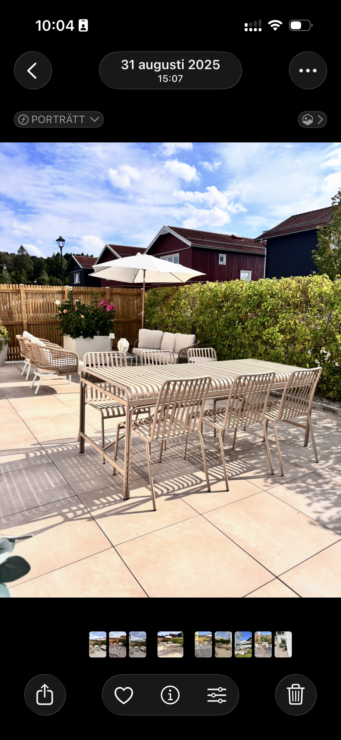 Utemöbler för styling 