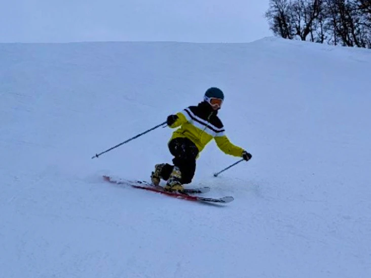 Testa åka telemark!