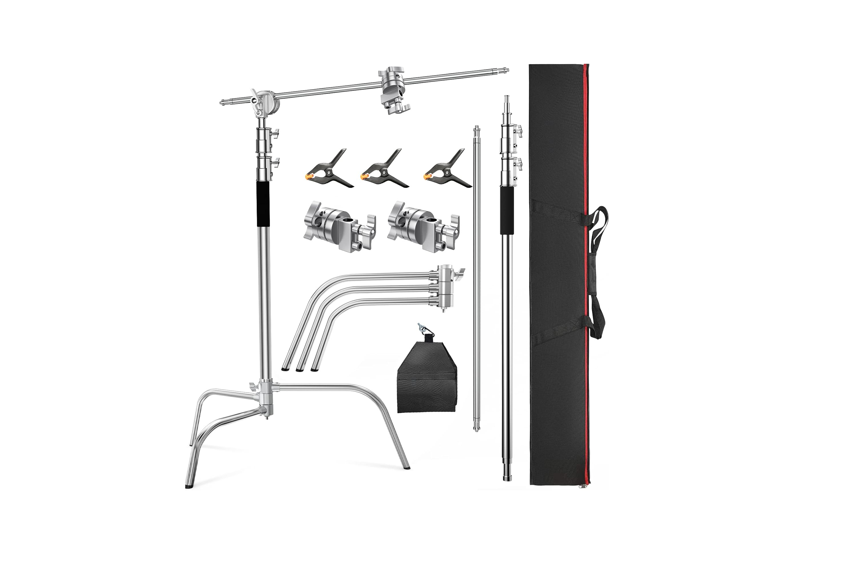 Altson pro 100% stainless steel heavy duty c stand with boom arm