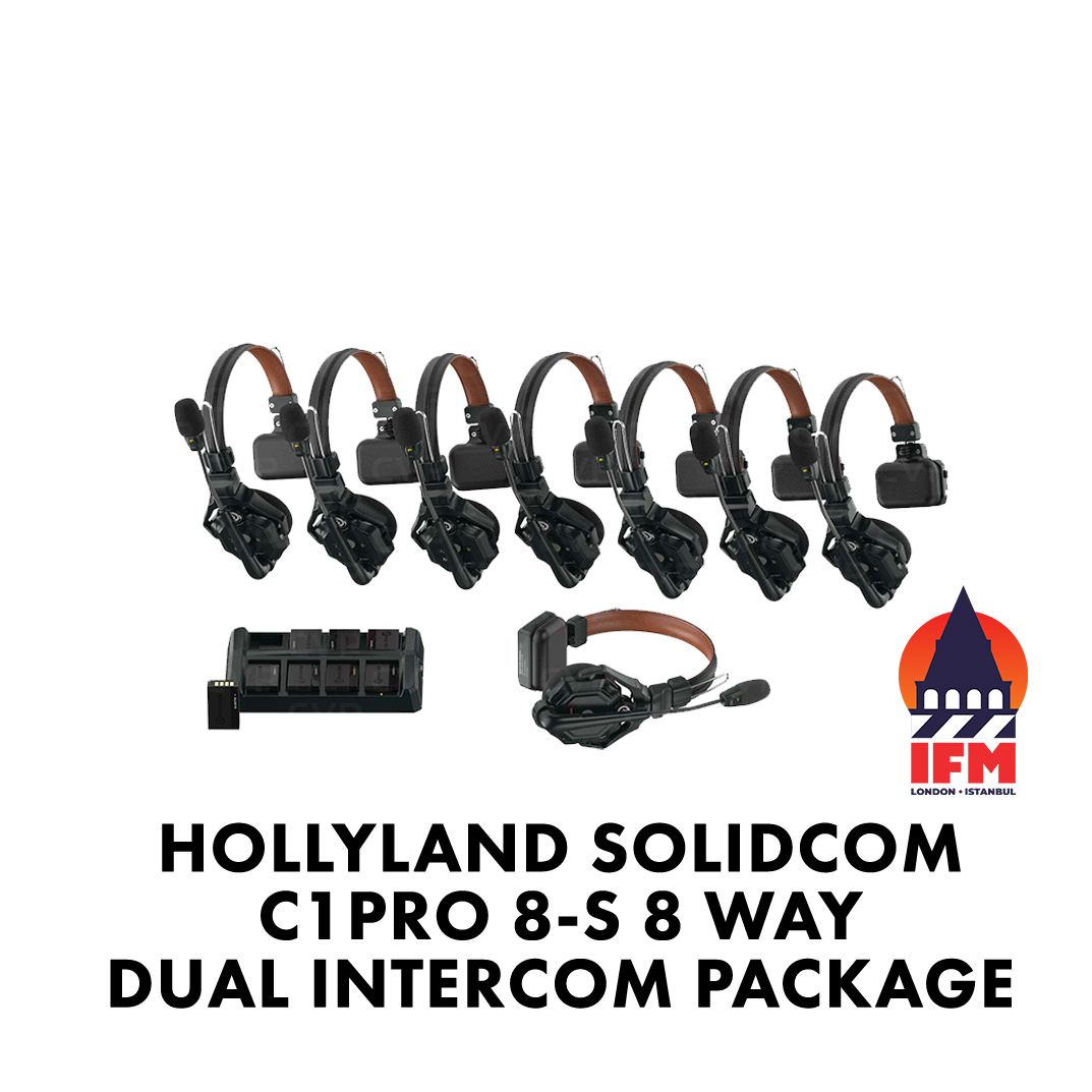 Hollyland solidcom c1 pro 8s dual intercom system - 8 person
