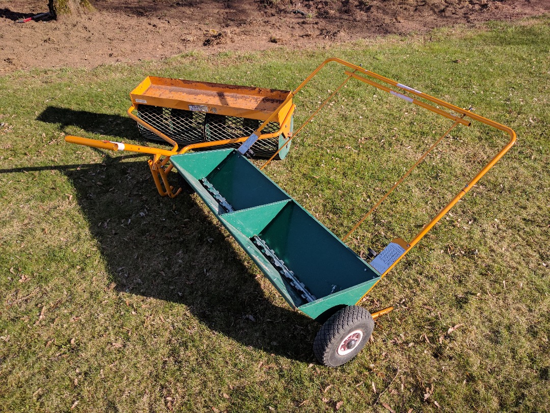 Såmaskin gräsmatta