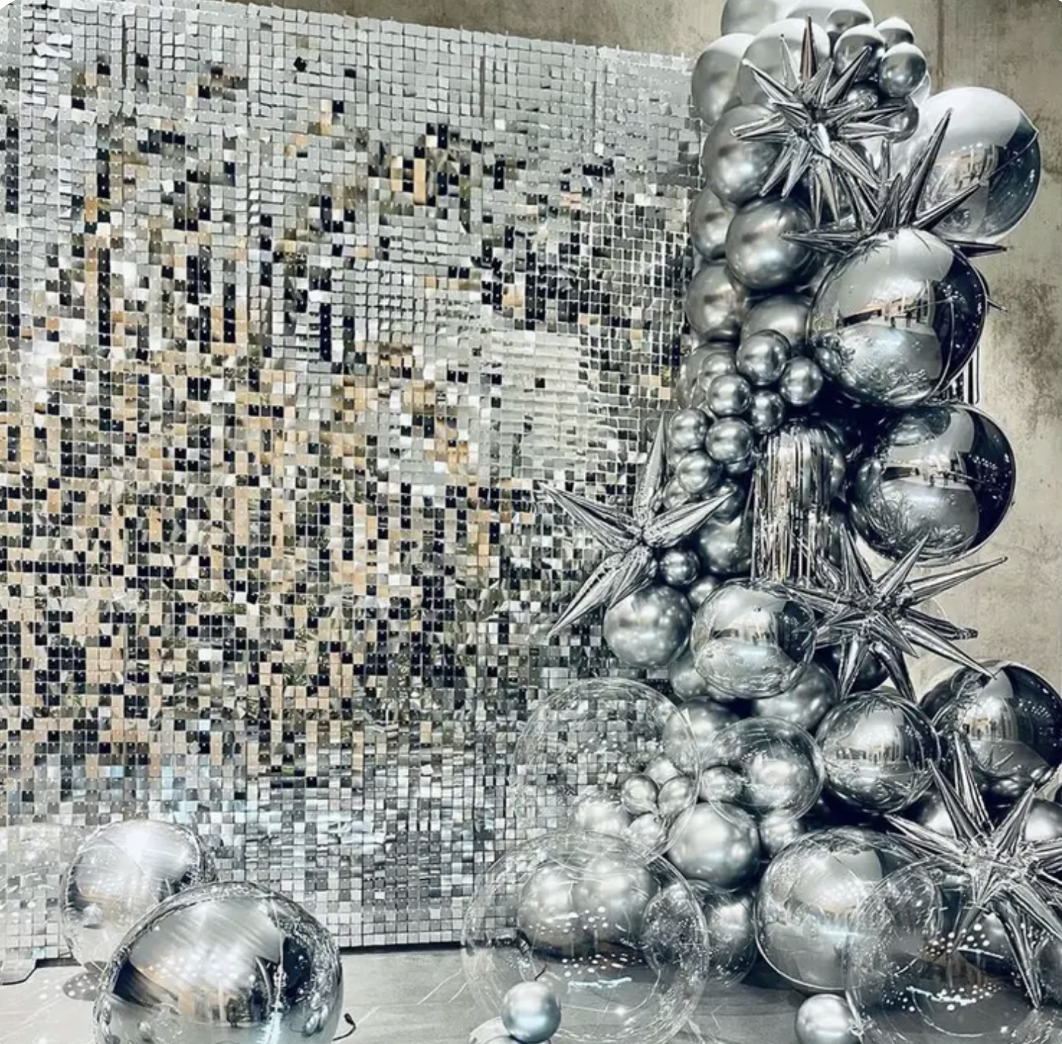 Luxe backdrop - silver