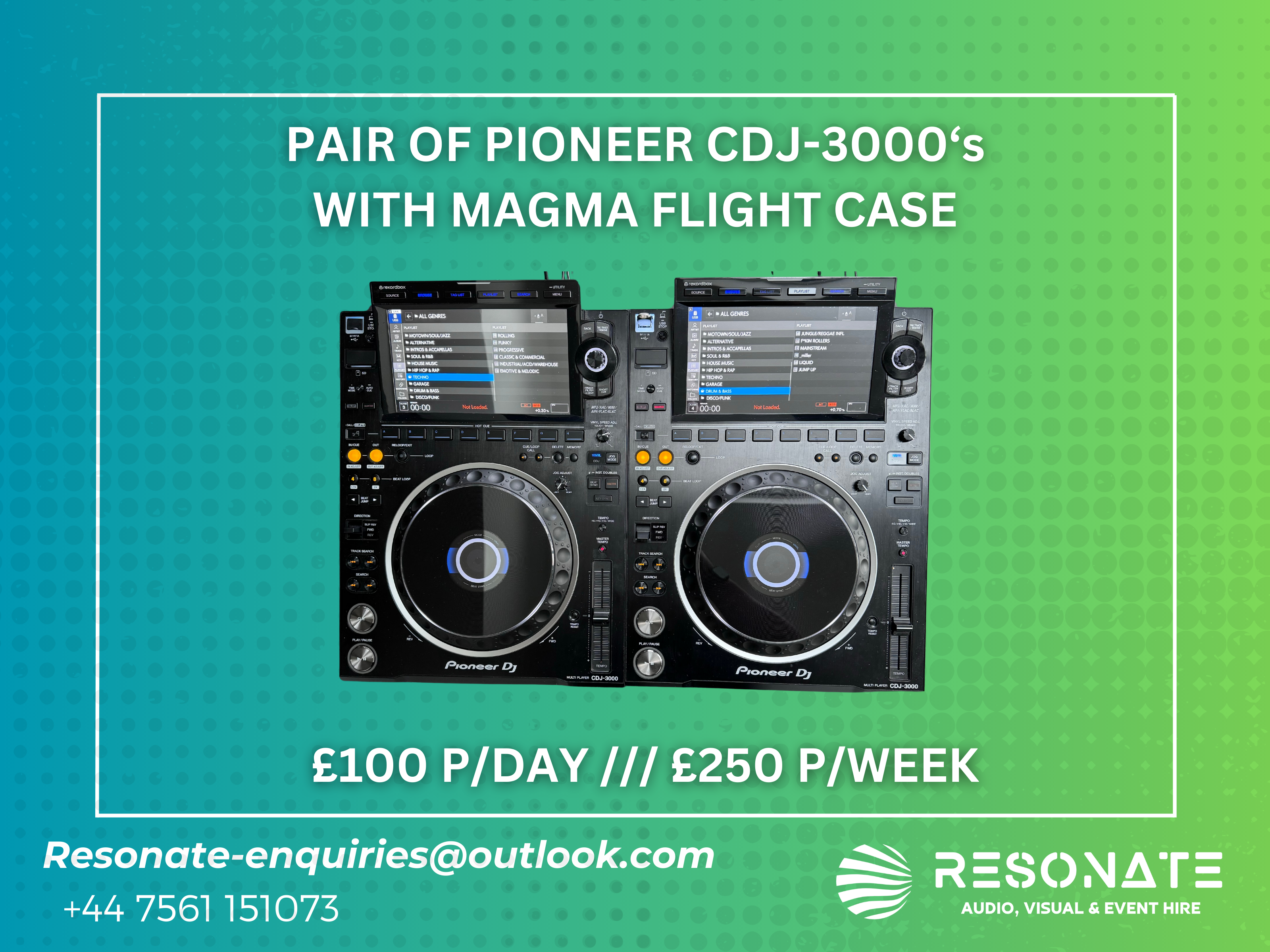 Pair of pioneer cdj3000's
