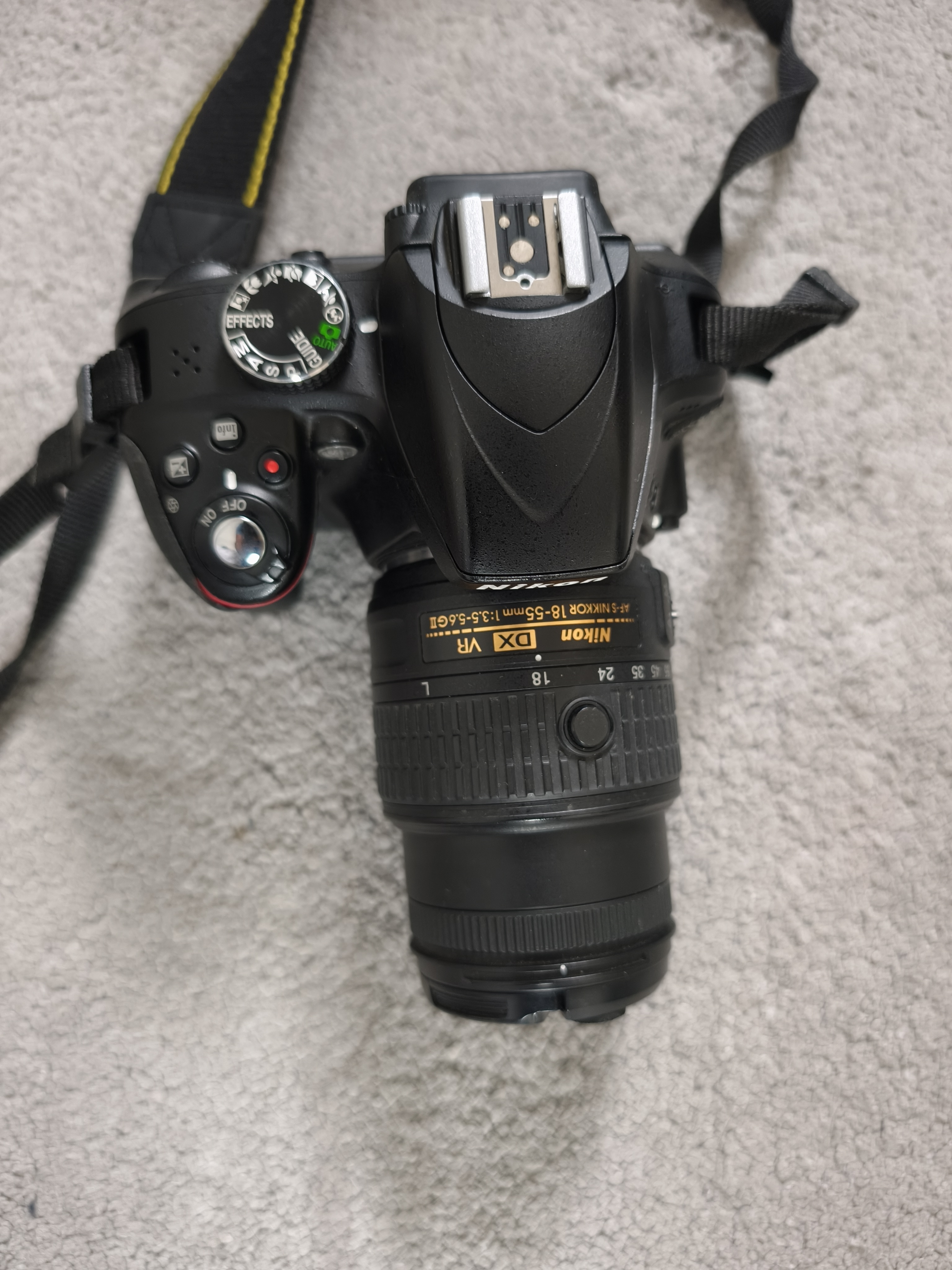 Nikon d3300 + 18-55mm lense