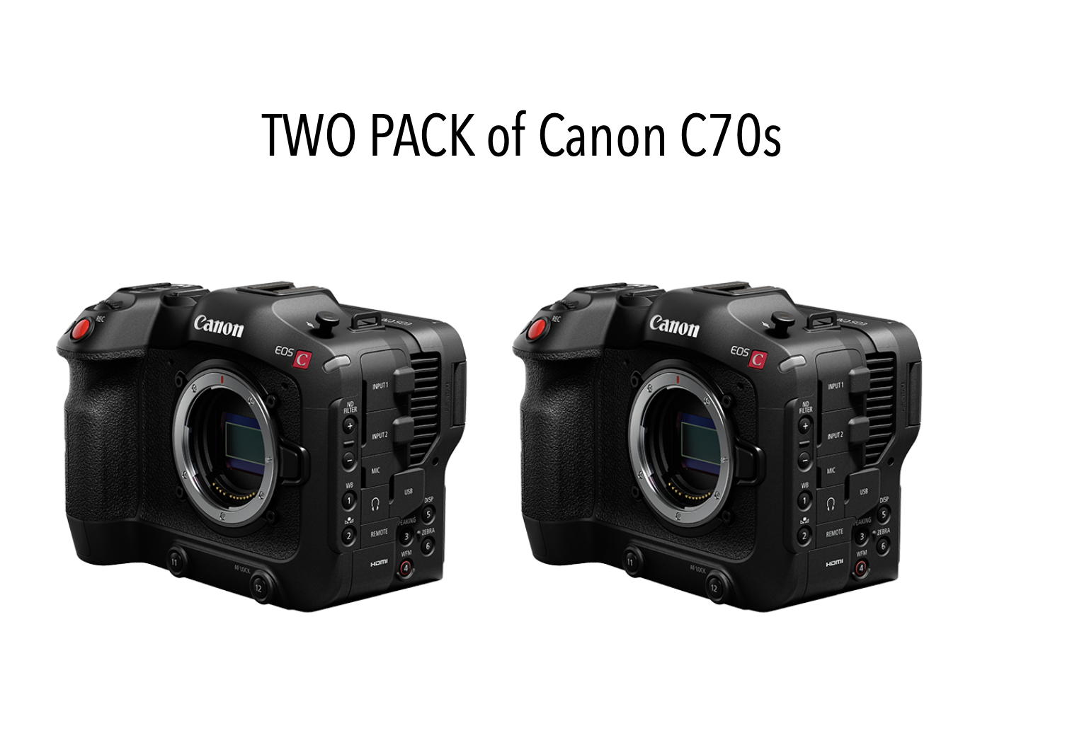 2x canon c70 
