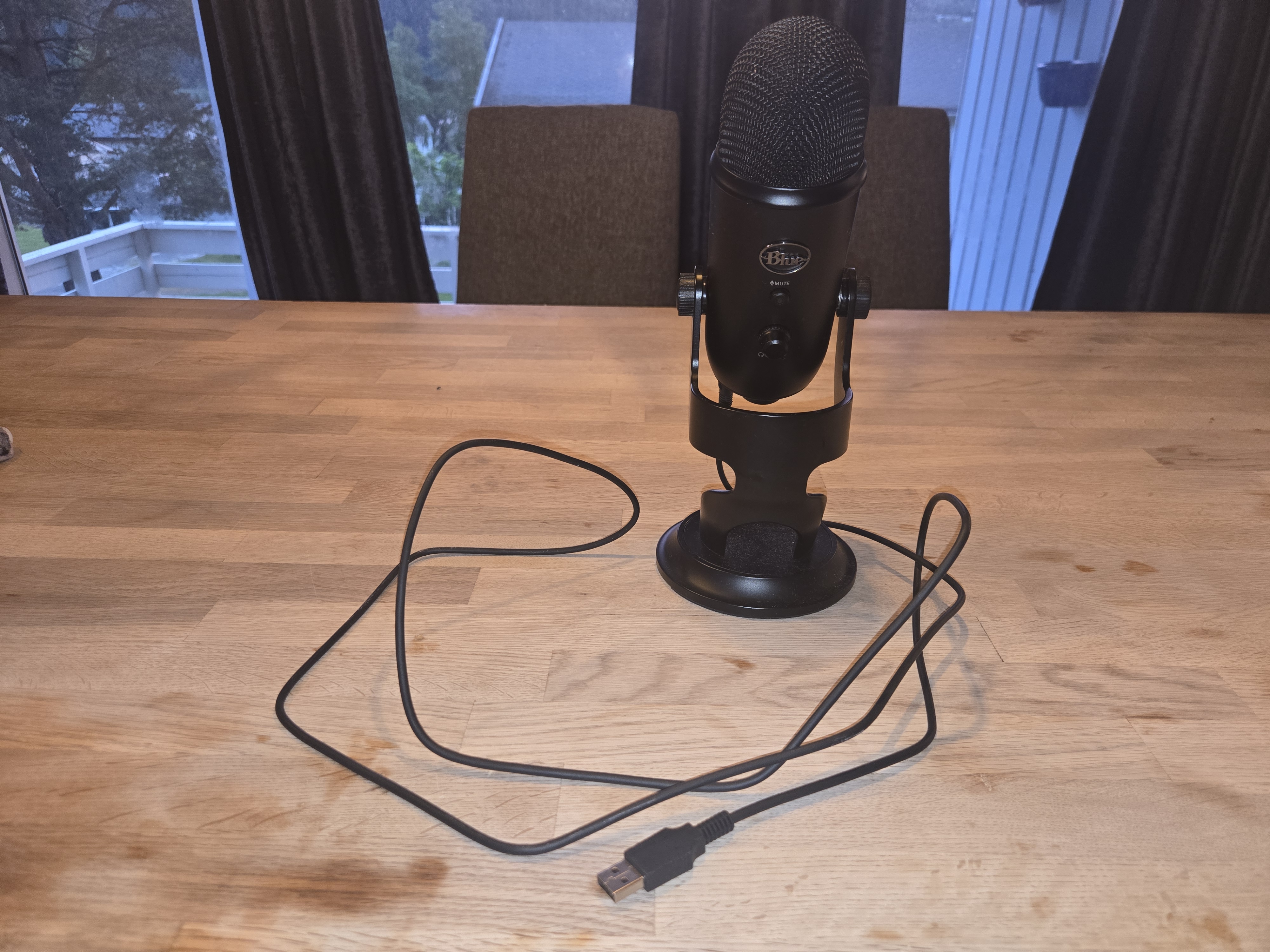 Blue jeti mikrofon med stativ