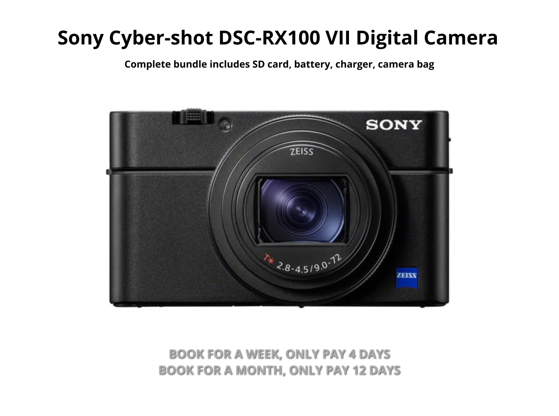 Sony cyber shot dsc rx100 vii 
