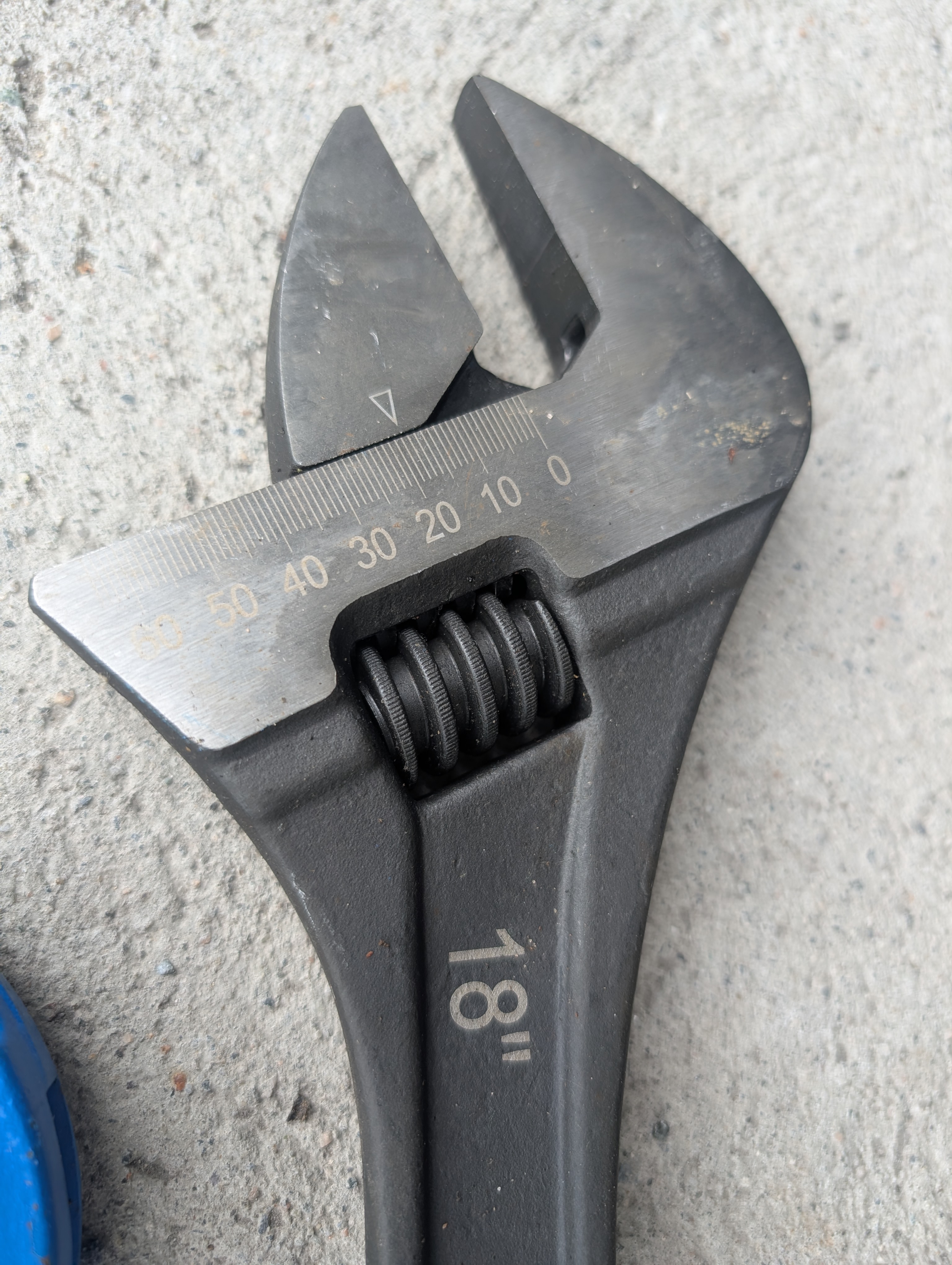 Stor 60mm skiftenøkkel