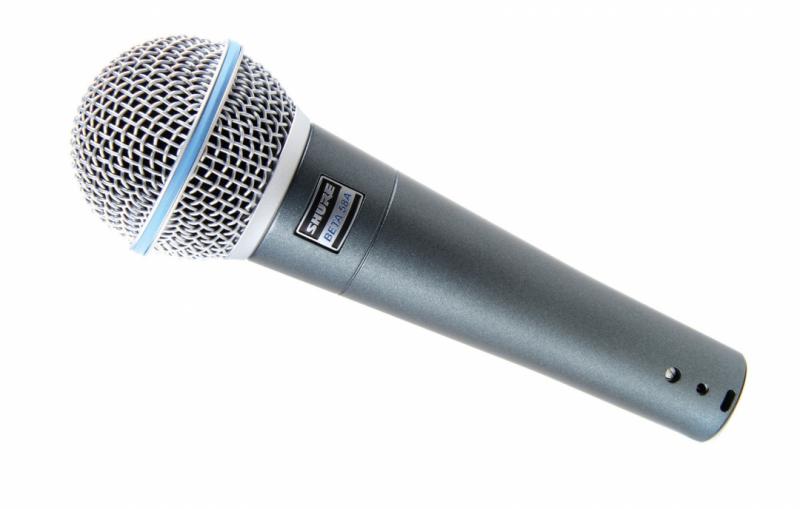Sångmikrofon - shure beta 58a - stativ ingår