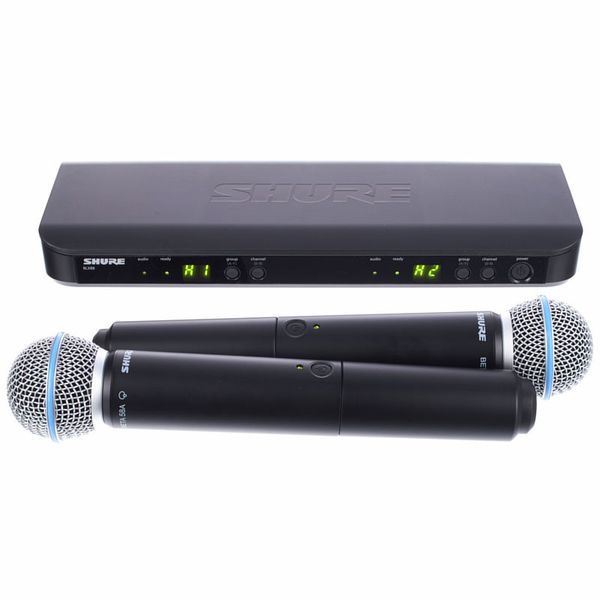 Shure blx288/beta58 combo s8 trådløse mikrofoner