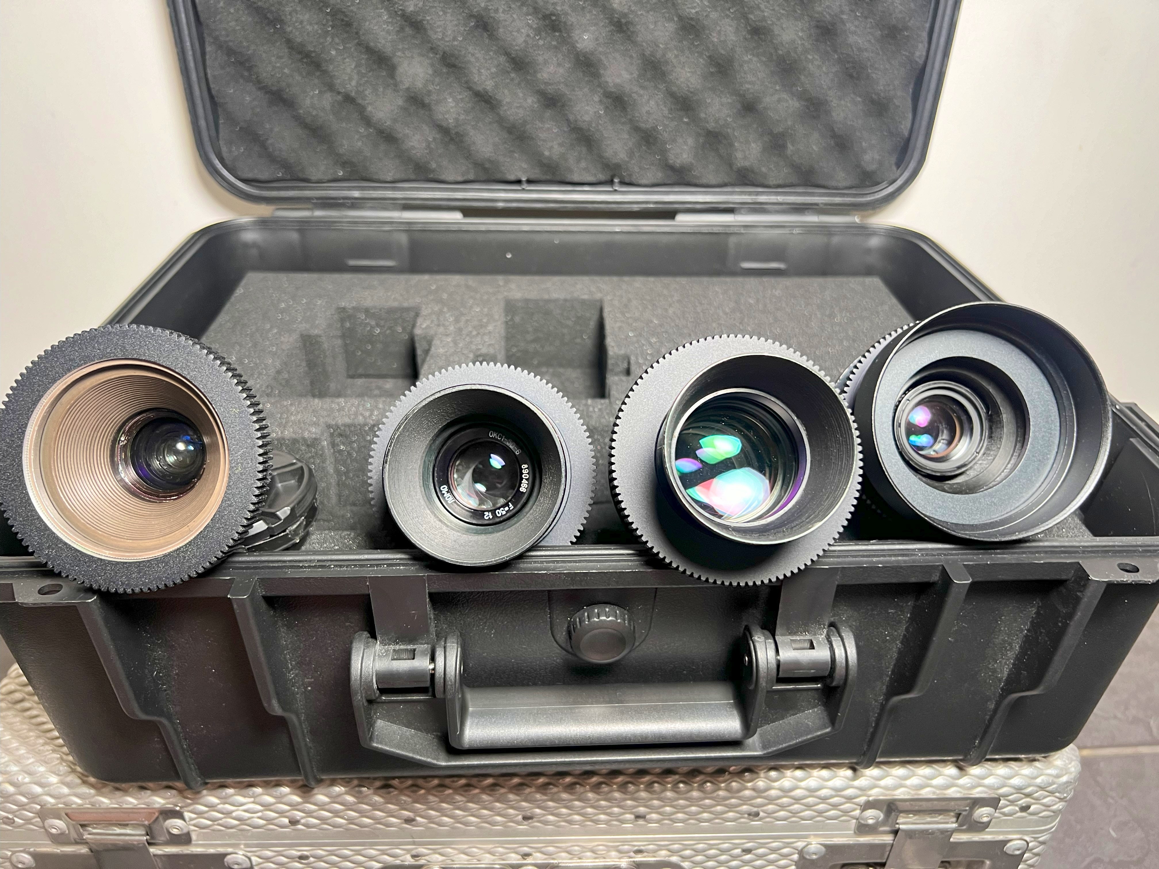 Rent 4x Vintage Lomo OKC Super Speed rehoused PL Lenses set from