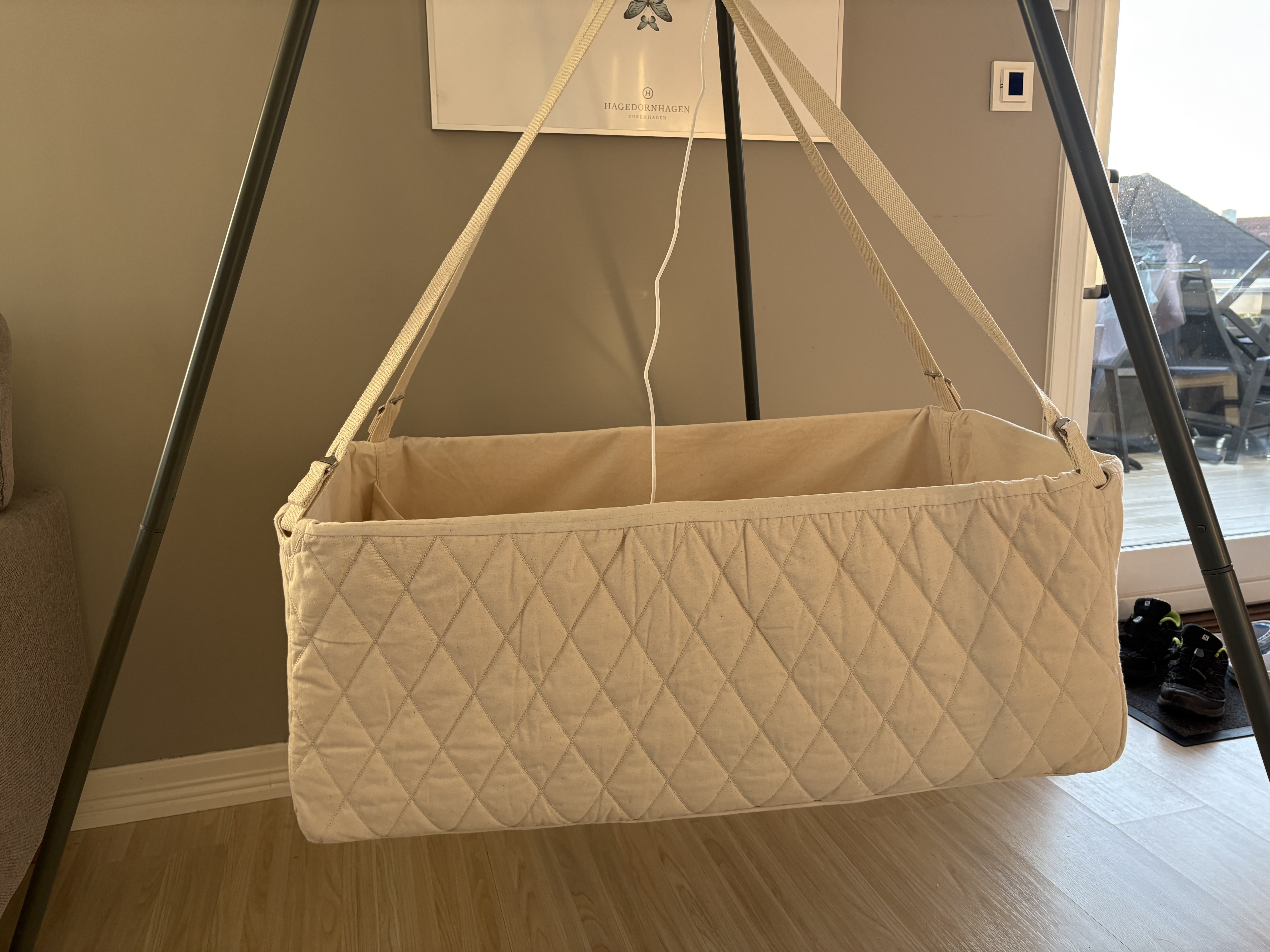 Moonboon med flat bunn, stativ og motor