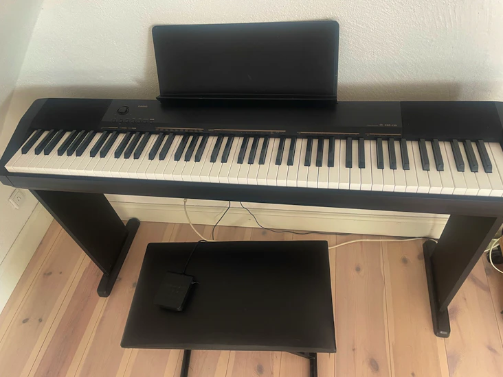 Digitalpiano casio cdp-130 – inkl. bænk & pedal – aalborg