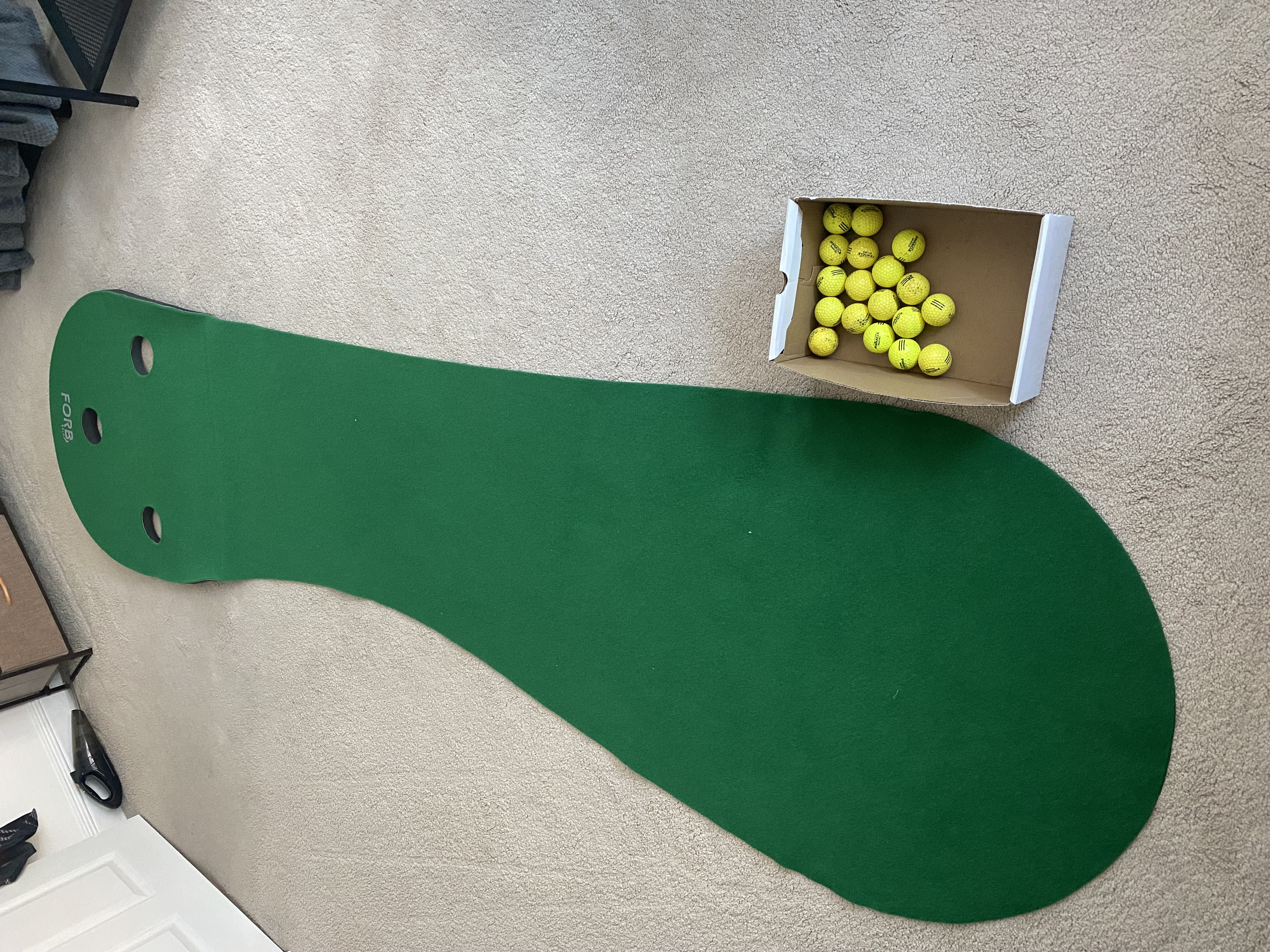 Golf putting mat 