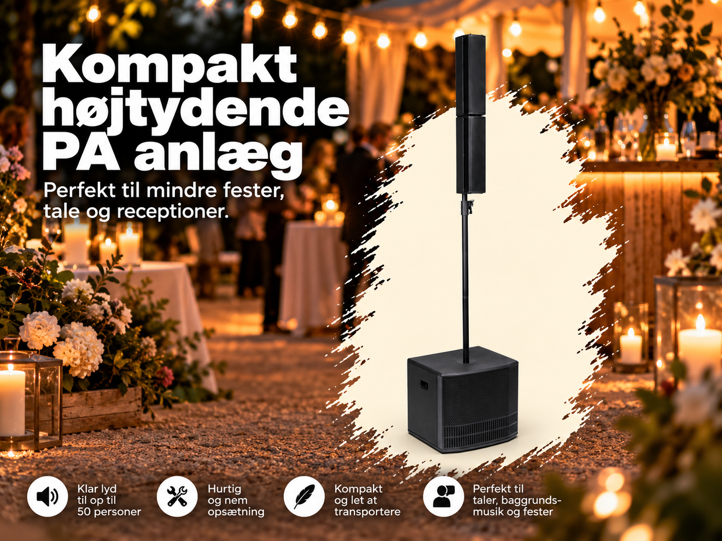 Fest højttalere med subwoofer
