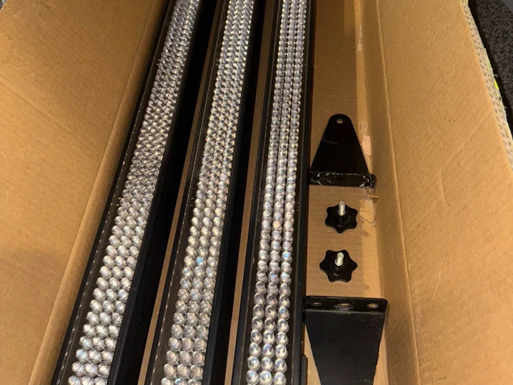 3 x equinox rgb batten, strobe, disco light, stage lighting