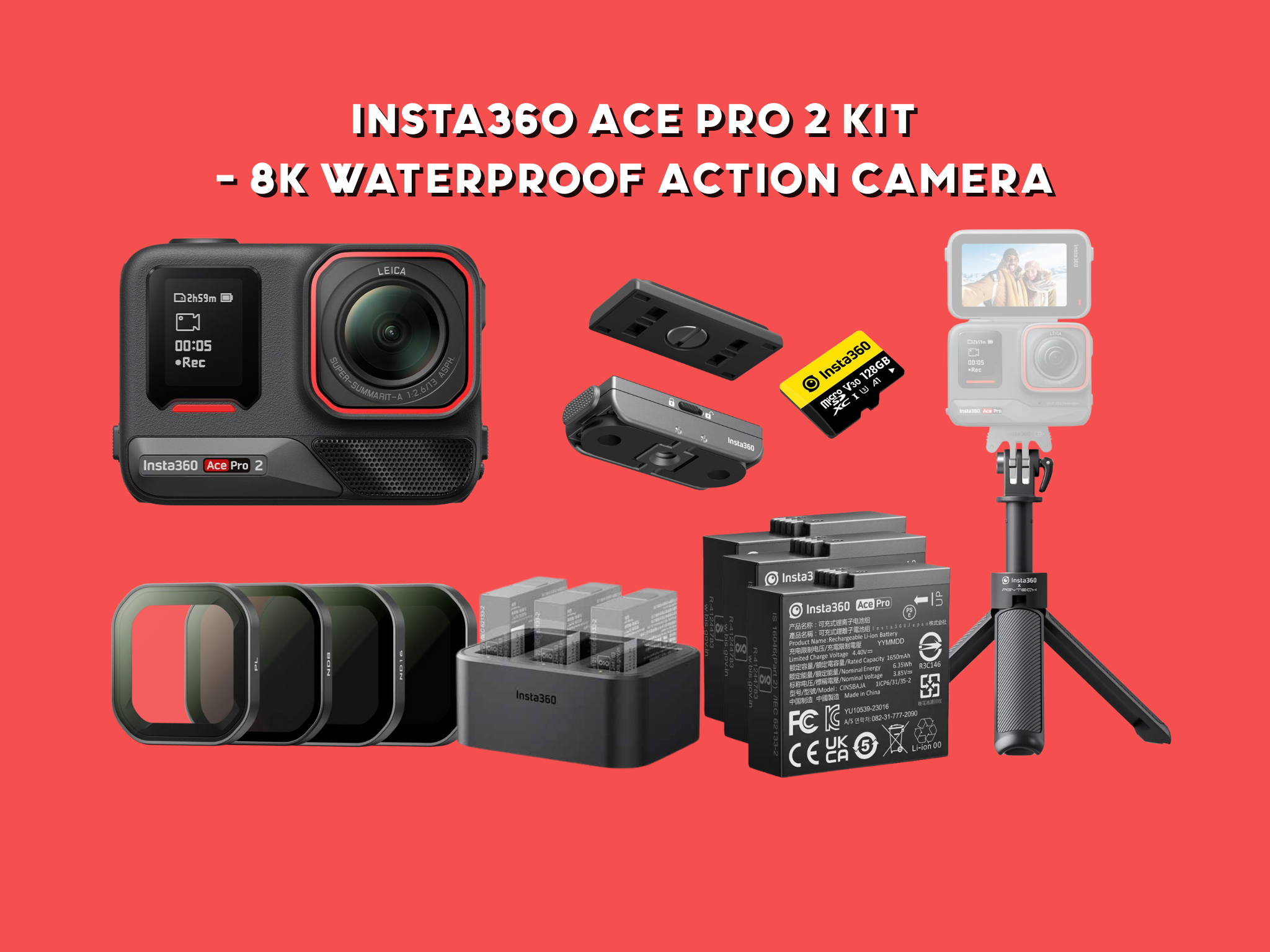 Insta360 ace pro 2 8k action camera