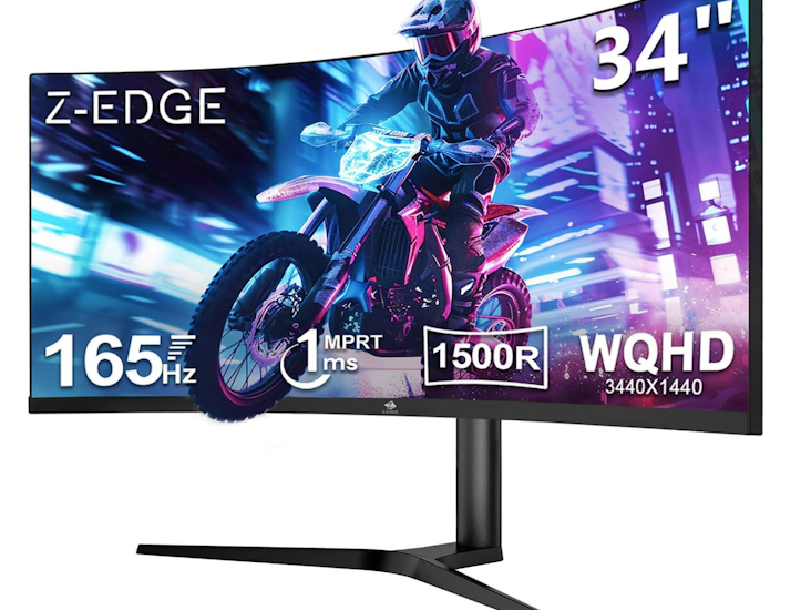 34" 165hz qhd ultrawide curved gaming monitor adjustable stand