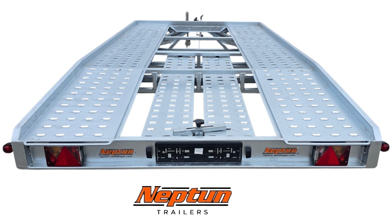 Biltrailer med winsch lastar 2111kg total 2700kg