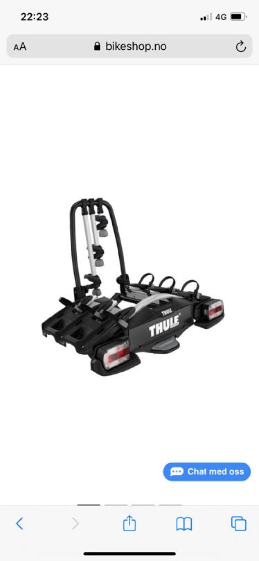Thule velocompact 927 + adapter for 4. sykkel
