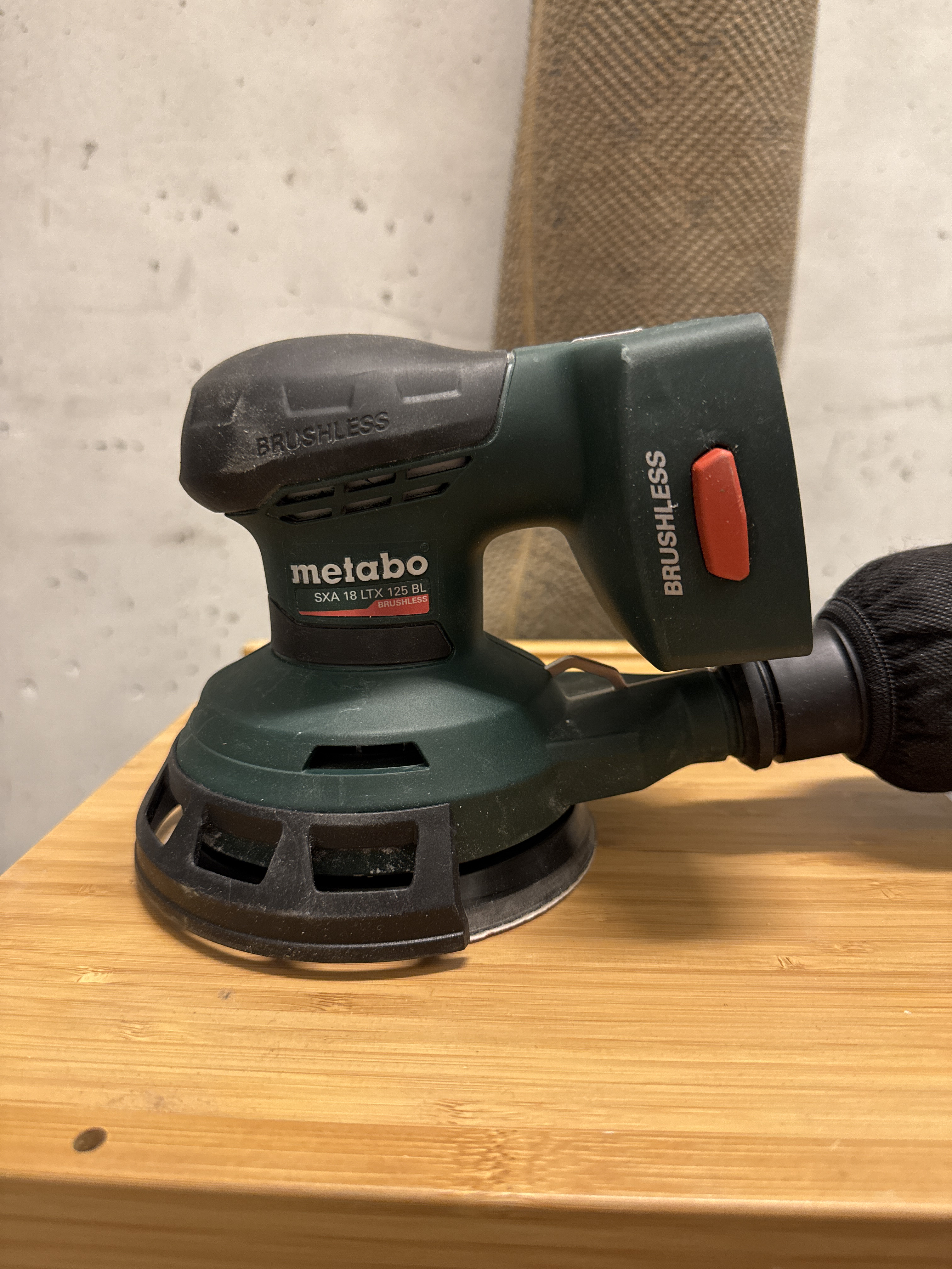 Eksentersliper - metabo sxa 18 ltx 125 med 2.0 batteri