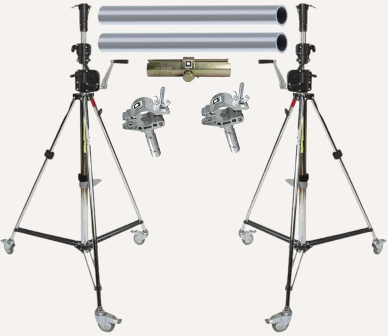 Studio background heavy duty goal post kit - 6m wide. 