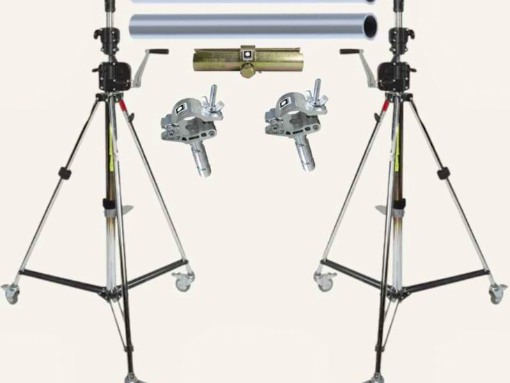 Studio background heavy duty goal post kit - 6m wide.