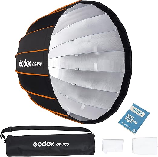 Godox qr-p70 70cm quick release parabolic deep softbox bowens mount