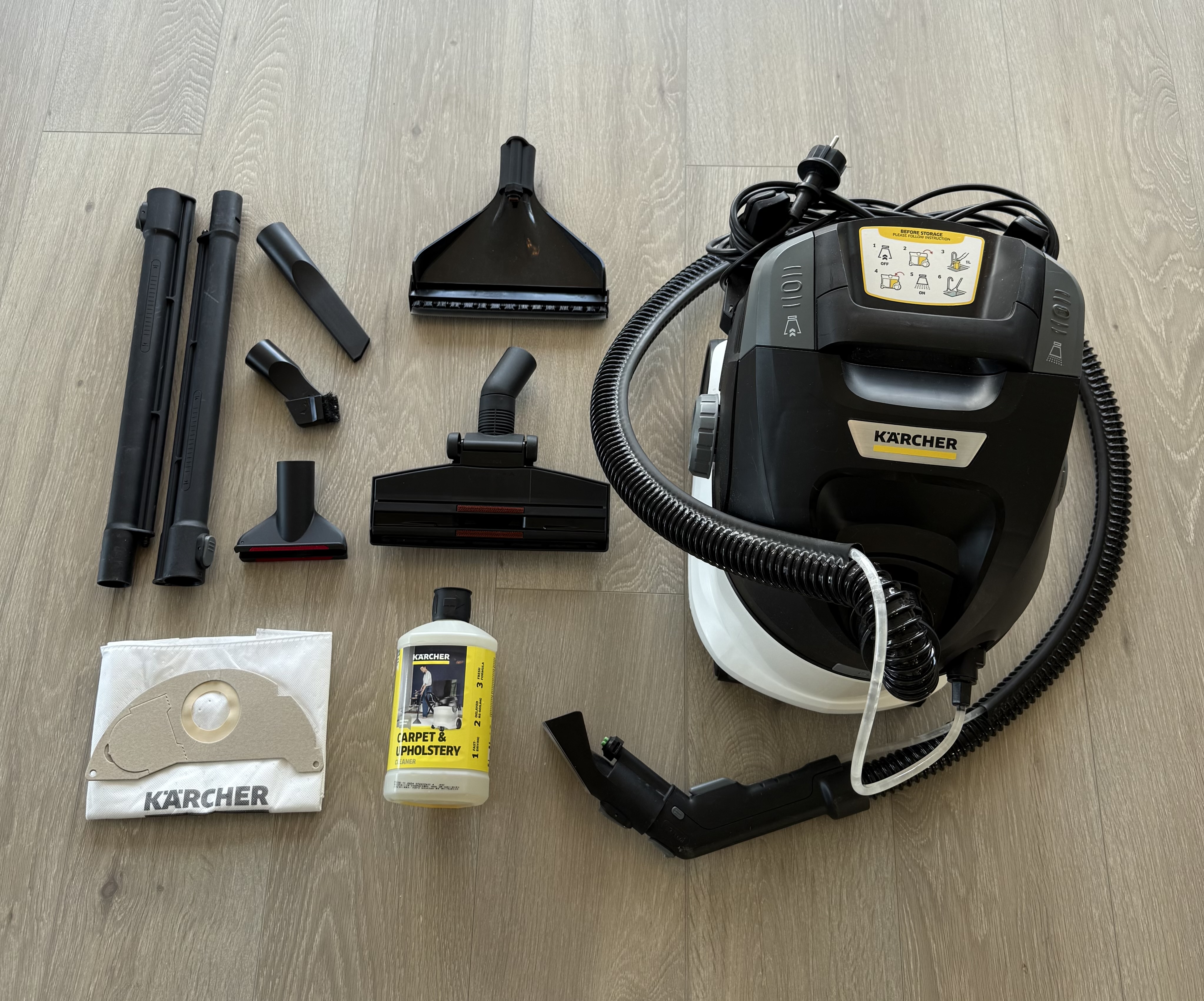 ** utleie ** kraftig tepperenser / tekstilrenser fra kärcher