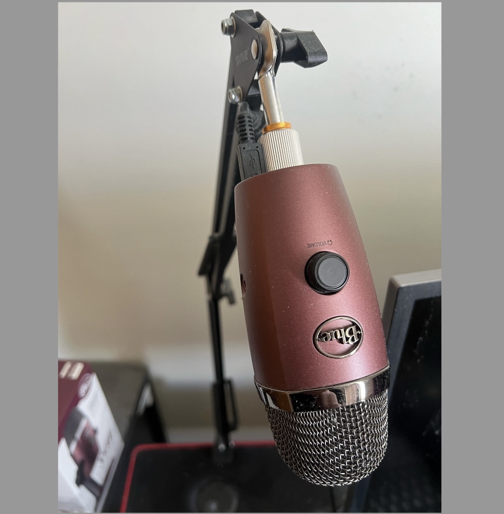 Blue yeti nano med mikrofonarm