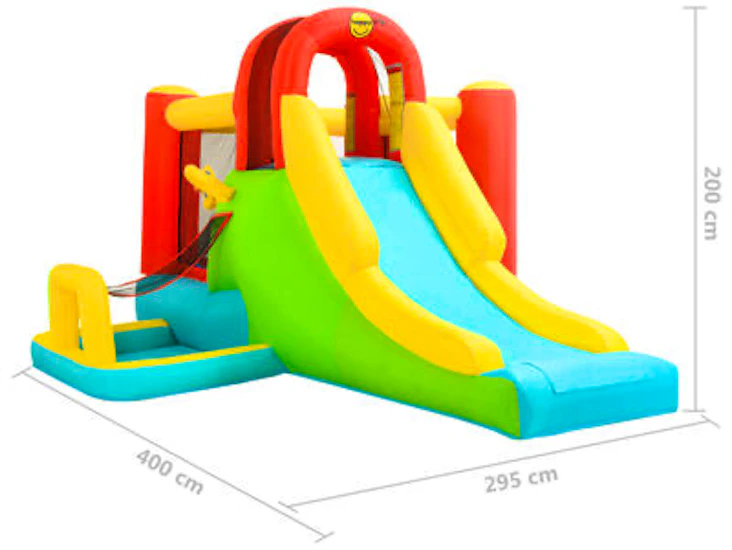 Hoppborg happy hop med rutschkana