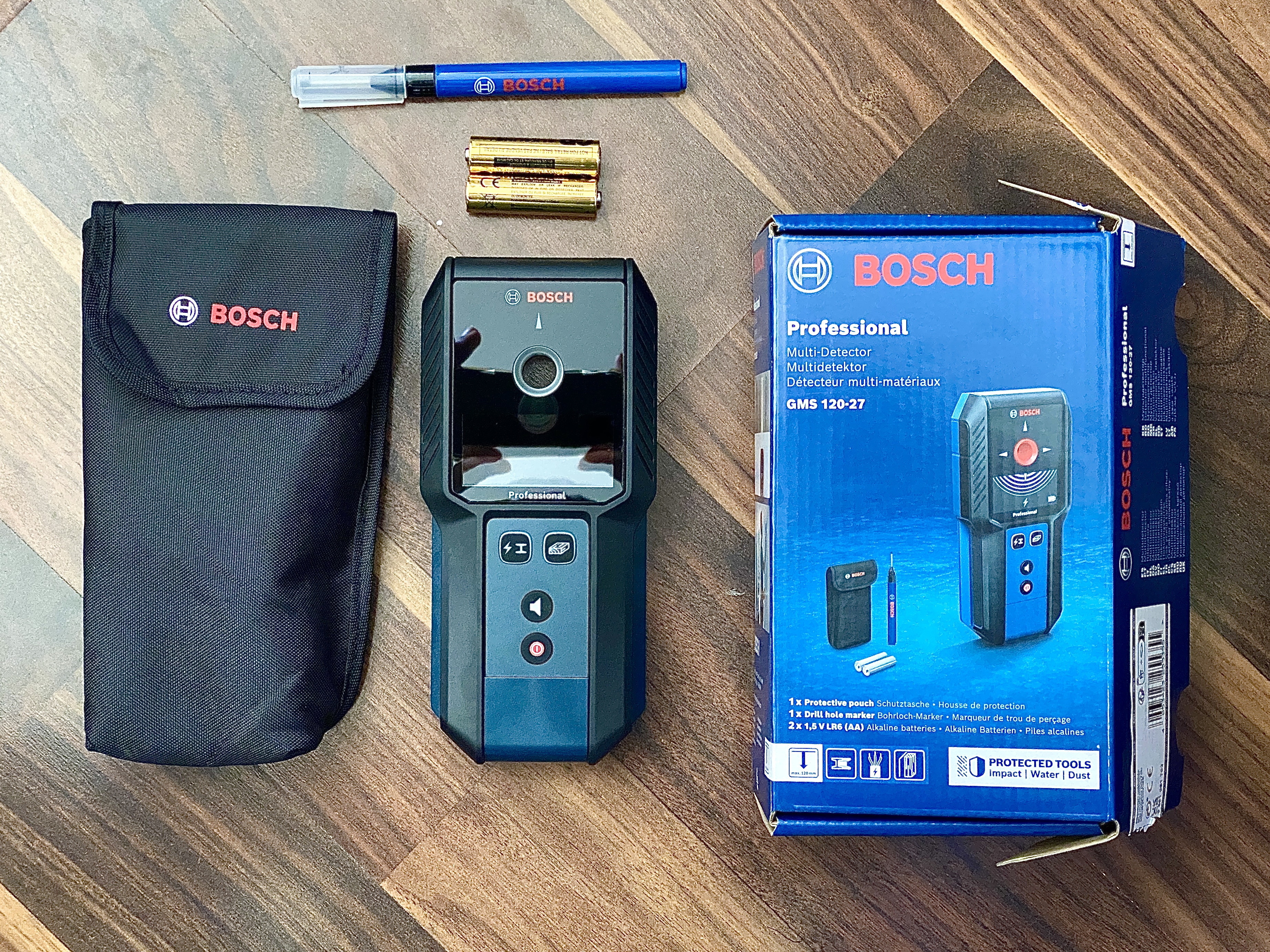 Bosch professional stud finder multi detector scanner (gms 120-27)