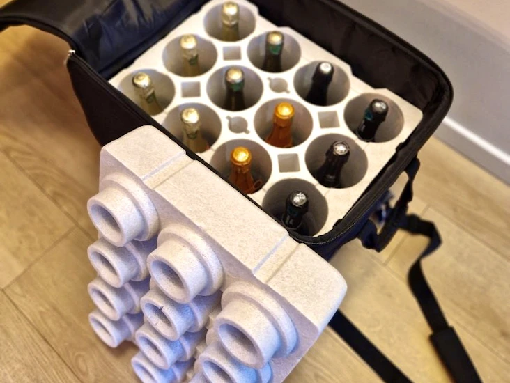 Vinkoffert / champagnekoffert, inntil 12 flasker